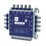 Multiswitch Estrella/Final de Cascada 5Ex8S Sat/Terr 17dB QuiCoax F de EK