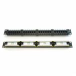 Patch Panel 19" 24 ports RJ45 Female UTP CAT6 PAT-06024-ST