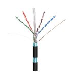 Cable FTP CAT6 Exterior Negro Cca Cpr: Fca PE Bobina 100m de Nimo