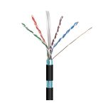 Cable FTP CAT6 Exterior Negro CCA CPR FCA en Bobina de 1000m de Nimo