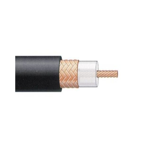 Rollo de 100m cable coaxial Televés 215501 negro malla cobre-cobre