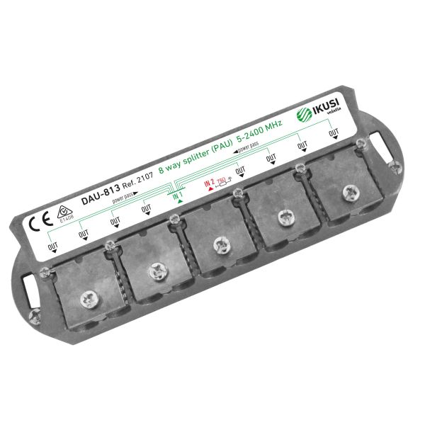 Repartidor de 2 salidas con conector F 2400 MHz Gris