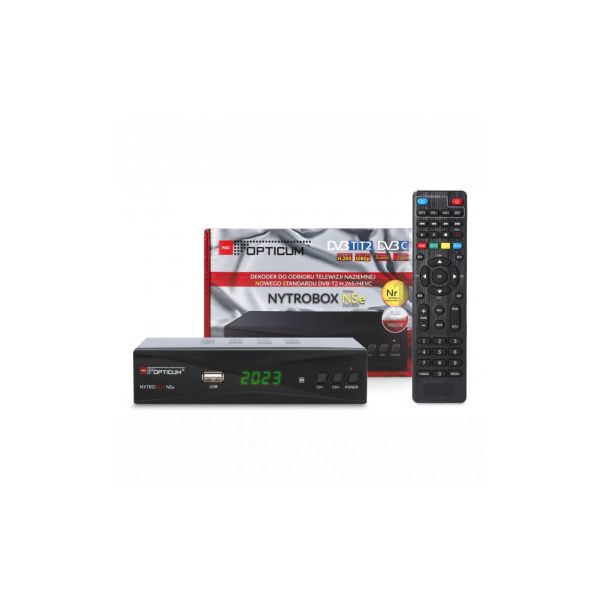 NYTROBOX, TDT Receiver DVB-T2 PVR with display, OPTICUM