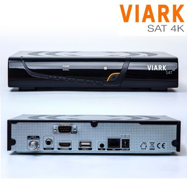 Viark SAT 4K y Viark SAT Receptor Satélite decodificador con Wifi, estable,  multistream UHD DVB-S2X y H.265, lector de tarjetas CA, USB, RCA, puerto  Ethernet, PVR, DLNA, FTP, FTA, , actualizable por