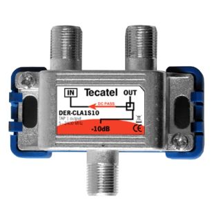 Tap DTT-SAT 1 Output F 10dB Tecatel DER-CLA1S10