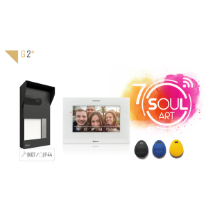 Kit de Videoportero con Control de Acceso 2 Hilos Antivandálico Soul con Monitor 7'' WiFi 1L de Golmar