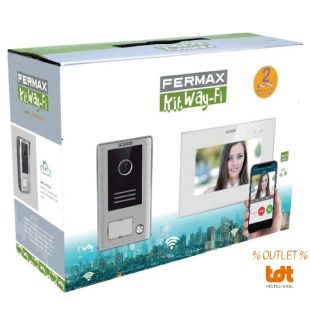 %OUTLET : Kit Videoportero Fermax 2 Hilos WAY-FI con Monitor 7" WiFi