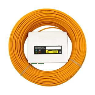 PAU FO 2 Salidas SC/APC + Cable de 2 FO Preconectorizado en 1 Extremo 85m LSZH de Televes