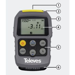 Mini Comprobador de Fibra Óptica y Cable de Datos de Televes