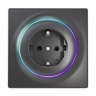 Z-Wave Plus Plug Walli Outlet Socket F Anthracite FGWOF-011-8