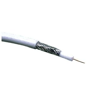 Rollo 5m Cable Coaxial CCS/Al Interior PVC Blanco