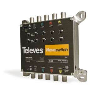 Amplificador Nevoswitch 5x5 "F" MATV/FI 27/25dBs