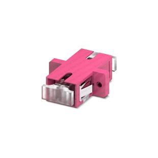 Adaptador Fibra Óptica SC/UPC Multimodo Simplex OM4