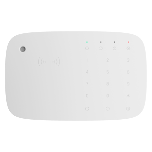 Ajax Wireless Keypad with RFID Reader and Grade 2 White Siren