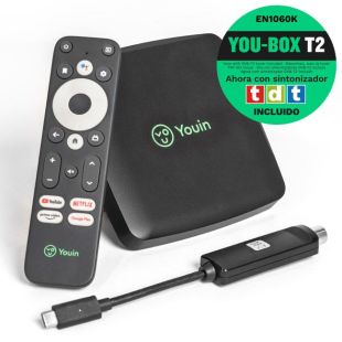 Receptor Android TV con Entrada TDT 4K 1060K You-Box