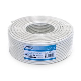 Cable Coaxial Interior Blanco CU/CCS en Bobina 100m de Engel