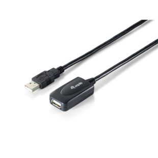 Cable Alargador USB 2.0 Macho/Hembra Activo Negro 15m