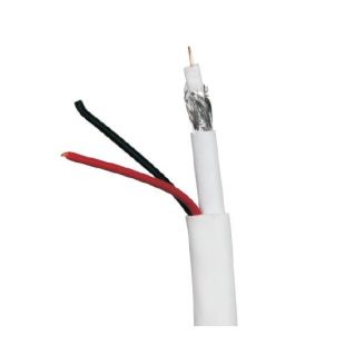 Cable CCTV 3.5 mm 2x0,75 alimentacion camaras 100 metros de color blanco