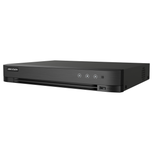 Grabador DVR 16 Canales Híbrido 4Mpx 8 Canales IP 4Mpx Detección Facial Acusense de Hikvision