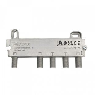 Repartidor 4 Salidas Conector F 8dB de Televes