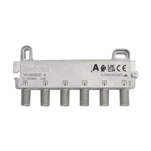 Derivador 4 Salidas Conector F 24 dB Televes