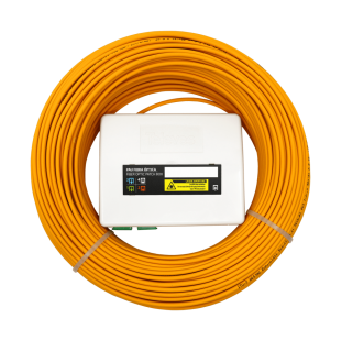 PAU FO 2 Salidas SC/APC + Cable de 2 FO Preconectorizado en 1 Extremo 65m LSZH de Televes