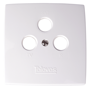 Embellecedor Televes 544302 para tomas R-TV-SAT