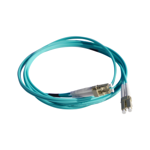 Multimode Fiber Optic Patch Cord OM3 3mm Duplex LC/PC LSFH 2m