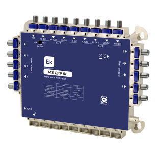 Multiswitch Estrella/Final de Cascada 9Ex8S Sat/Terr 16dB QuiCoax F de EK