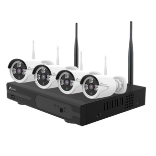 Kit de 4 cámaras WiFi Nivian+ NVR 8 canales