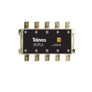 Derivador con conector F de 8 salidas (20 dB)