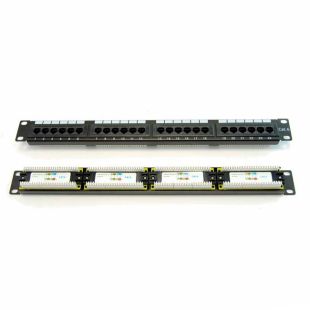 Patch Panel 19" 24 puertos RJ45 Hembra UTP CAT6 PAT-06024-ST