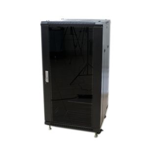 Armario Rack de 19” de 32U de altura 600x600 con puerta cristal delantera y trasera metálica