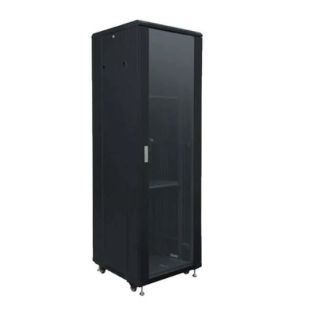 Armario Rack Suelo 19'' 42U 800x800 Puerta Delantera Cristal y Trasera Melálica de Powergreen