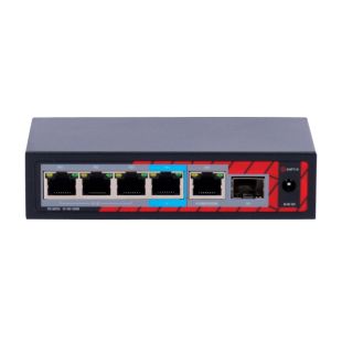 Safire 4 Ports 1Gb POE and 1 Uplink 1Gb +1SFP 60W Switch