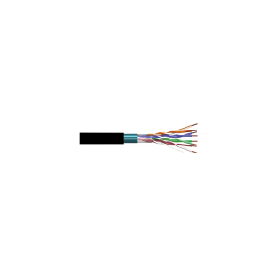 Cable FTP CAT6 Exterior Negro CCA Cpr: Fca PE Bobina de 305m de Tecatel