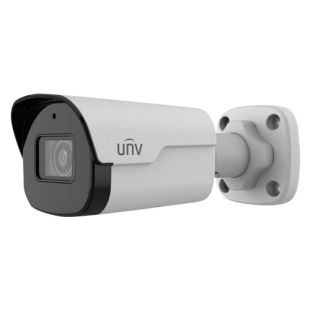 Cámara Bullet IP 4Mpx Fija 2.8mm IR 40m IA con Miicrófono y Altavoz de Uniview