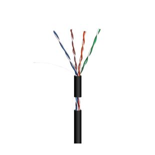 Cable UTP CAT5E Exterior Negro CCA CPR FCA en Bobina de 1000m de Nimo